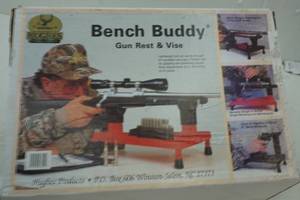 lot 1 image: Bench Buddy Gun Rest & Vice New in Box
