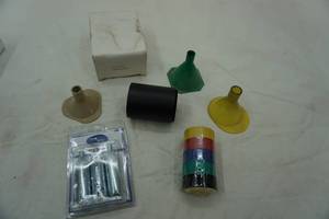 lot 101 image: CO cartridges, funnels for reloading and other