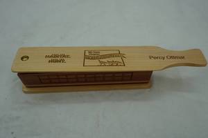 lot 104 image: Habitat turkey call, carved wood, NWTF signed