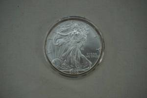 lot 185 image: 2005 American Silver Eagle Coin