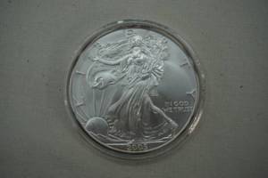 lot 186 image: 2005 American Silver Eagle Coin