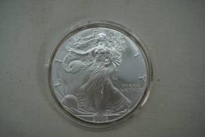 lot 187 image: 2006 American Silver Eagle Coin