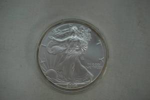 lot 190 image: 2004 American Silver Eagle Coin