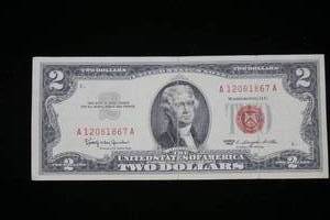 lot 202 image: 1963 $2 Legal Tender Note