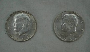 lot 209 image: 1964 Kennedy Half Dollar 2ct