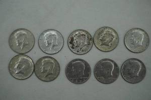 lot 238 image: Kennedy Half Dollar Coins 10ct