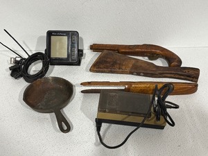 lot 29 image: Cast Iron Pan, Fish Finder, and More