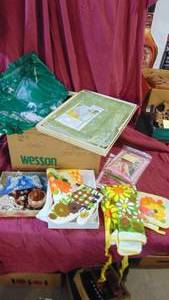 lot 59 image: Misc Retro Linens and Misc- Some are NOS
