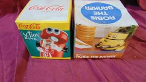 lot 100 image: Coca Cola Bank and Robe the Banker Bank
