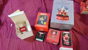 lot 102 image: Coca Cola Snow Globe and Ornaments