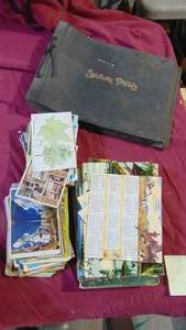 lot 173 image: Very Large Lot of Vintage Postcard and Empty Book- 100
