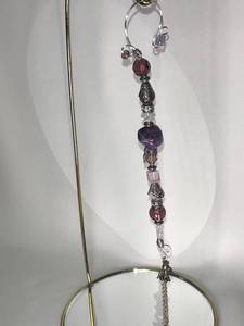 Swarovski Crystal and Bead Ornament with Chain