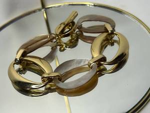 Anne Klein Gold and Mother of Pearl Bracelet