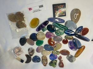 Collection of Assorted Polished Gemstones and Agates