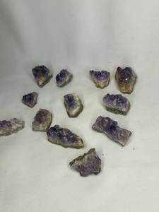 Collection of 11 Amethyst Crystal Specimens