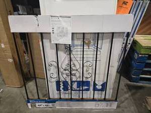 lot 84 image: 48 in. x 48 in. Su Casa Black 9-Bar Window Guard