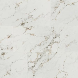 lot 37 image: Daltile Maisto Safari Calacatta 24 in. x 48 in. Polished Porcelain Marble Look Floor and Wall Tile (573 sq. ft.)