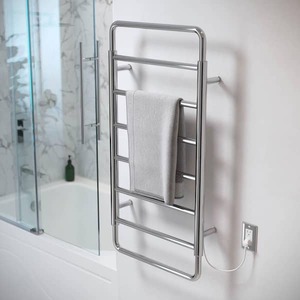 lot 65 image: Ivy 8-Bar Electric Towel Warmer in Chrome