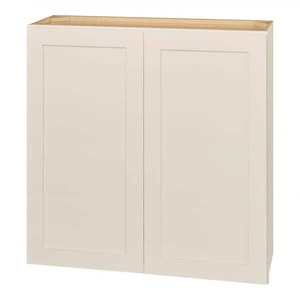 lot 96 image: Avondale 36 in. W x 12 in. D x 36 in. H Ready to Assemble Plywood Shaker Wall Kitchen Cabinet in Antique White