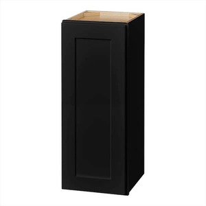 lot 103 image: Hampton Bay Avondale 12 in. W x 12 in. D x 30 in. H Ready to Assemble Plywood Shaker Wall Kitchen Cabinet in Raven Black