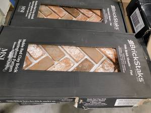 lot 58 image: Noble Red Clay 12.5 in. x 25.5 in. Brick Herringbone Mosaic Floor and Wall Tile (95 sq. ft)