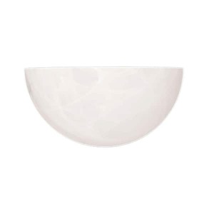 lot 135 image: (2) Millennium Lighting White Alabaster Sleek and Unique Wall Sconce