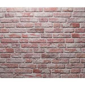 lot 160 image: WALLSUPPLY 0.79 in. x 19.69 in. x 47.24 in. UltraLight Faux Brick Red-White HD Printed Jointless Common Plank (4-Pack)