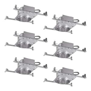 lot 178 image: HALO 6 in. Aluminum Recessed Lighting Housing for New Construction Shallow Ceiling, Insulation Contact, Air-Tite (6-Pack)