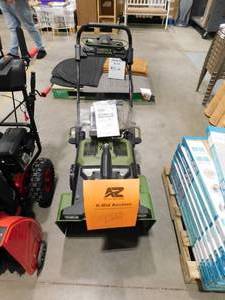 lot 220 image: 62V 21 in. Single-Stage Cordless Electric Snow Blower with (2) 4.0 Ah Batteries and Rapid Charger