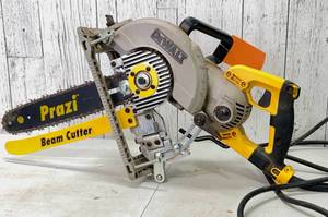 lot 234 image: Dewalt Worm Drive Circular Saw Outfitted with Beam Cutter Attachment
