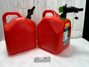 lot 430 image: 5 Gallon Gasoline Containers Spouts Need Replaced