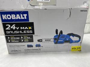 lot 422 image: Kobalt 12 Electric Chainsaw Parts or Repair