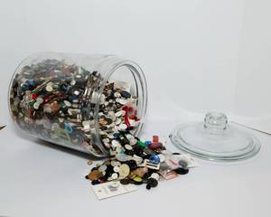 lot 32 image: Huge Jar of Buttons