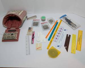 lot 57 image: Stick Pins and Miscellaneous Sewing Tools