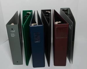 lot 219 image: Six Colored 3-inch Binders