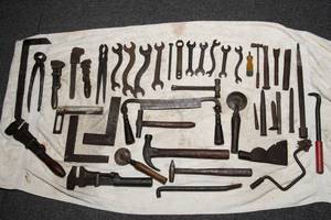 lot 225 image: Antique Tools and Toolbox