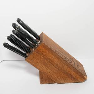 lot 160 image: Knife Block with Mismatch Knives