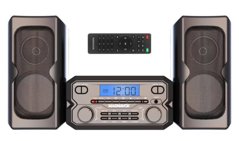 lot 168 image: Magnavox MM435M-BK 3-Piece Compact CD Shelf System with Digital FM Stereo Radio Bluetooth Wireless Technology and Remote Control 2022 Version Black B