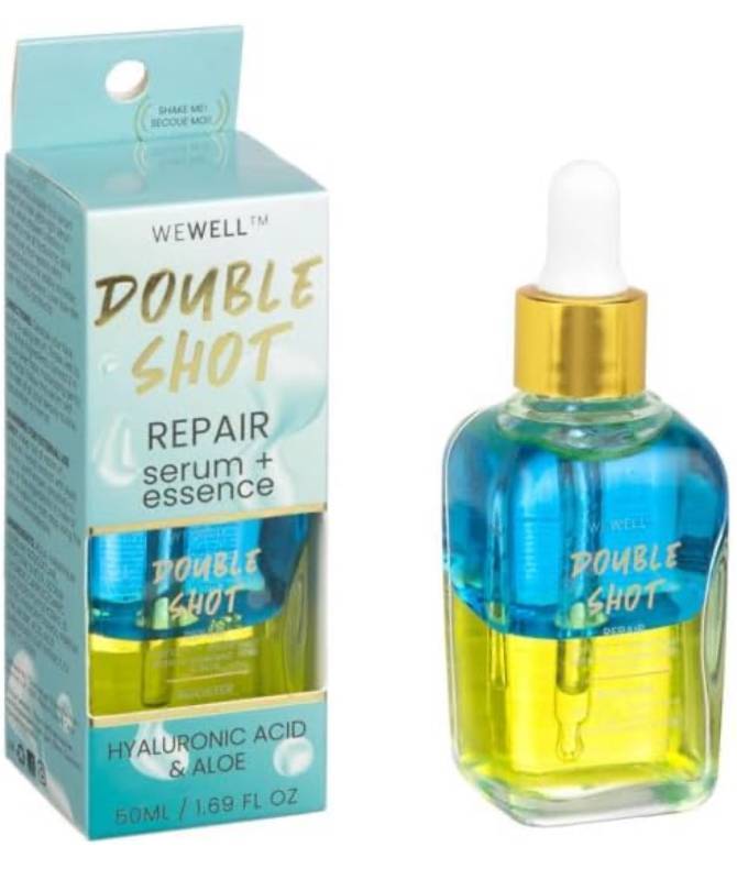 lot 52A image: Brand New WEWELL Double Shot Repair Face Serum  Essence $24 Retail N