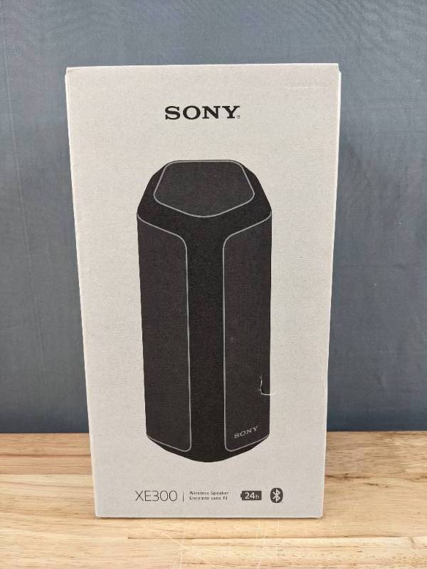 lot 14 image: Brand New Sony SRS-XE300 Wireless Portable Bluetooth Speaker, IP67 Water-resistant, Dustproof and Shockproof, Black $199.99 Retail Y