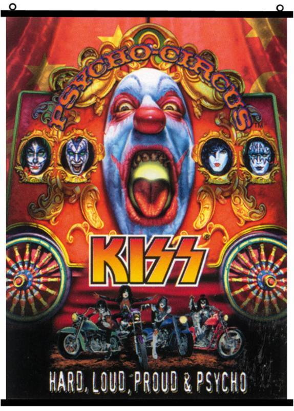 lot 103 image: KISS Psycho Circus Fabric Poster Scroll 2000 K