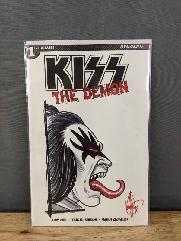lot 134 image: KISS the Demon Dynamite Comic 1st Issued Autographed by Ken Haeser K