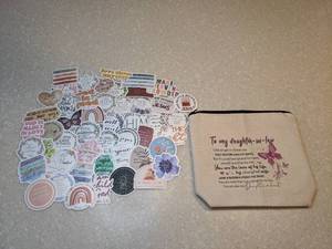 lot 402 image: 50 Brand New Uplifting Religious Stickers New To My daughter In law Pouch P