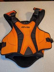 lot 415 image: EVS Moto Cross Chest Protector Black Orange Size ML R