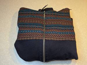 lot 421 image: New Mossimo Supply Co Womens  Zip Up Hoodie Blue Brown Black Size Large P