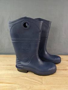 lot 61D image: Brand New Dunlop DuraPro Steel Toe Boots Shoes Mens Size 10 Blue $79.99 Retail N