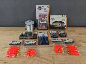 lot 120 image: Brand New Fishing Items Floats, Bobbers, Hooks and More N