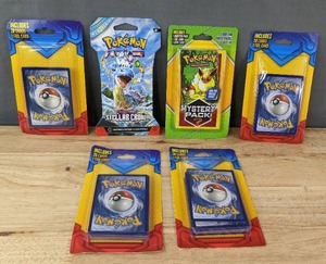 lot 31 image: Brand New 4 Pokmon Mystery 20 Card 1 Foil Packs, Pokmon TCG Scarlet & Violet Steller Crown Booster Pack and Pokmon TCG Mystery Foil & Code Card Booster Pack I
