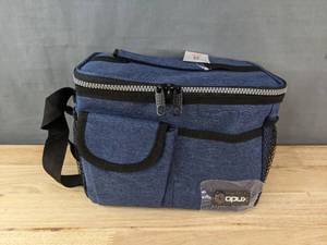 lot 54A image: Brand New OPUX Insulated Leakproof Lunch Bag Blue N