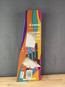 lot 129 image: New Donner Soprano 21 Inch Ukulele Starter Kit for Beginners B